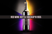 Red Wine Bottle Mockup N1955, a Product Mockup by BMACHINA Labs. (Thumbnail 1 of 8)