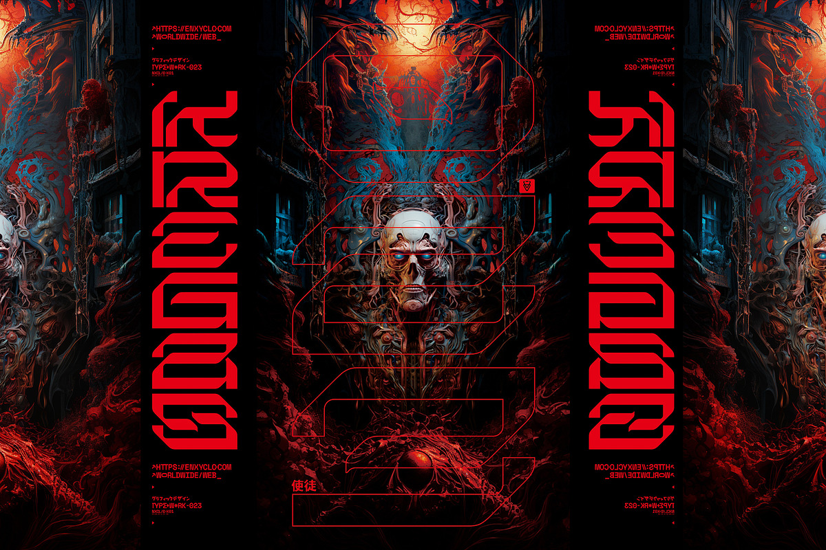 NCL KREGAS - Cyberpunk Futuristic, a Sans Serif Font by Enxyclo Studio (Photo 3 of 14)
