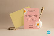 Daisy Floral Wedding Invite CANVA, an Invitation Template by StudioVonBraitenberg (Thumbnail 2 of 9)