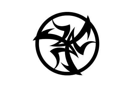 Abstract elements design for tattoo