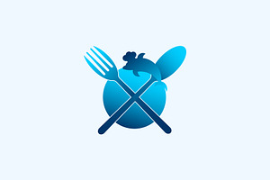 dolphin restaurant logo design, a Branding & Logo Template by Salman Shop