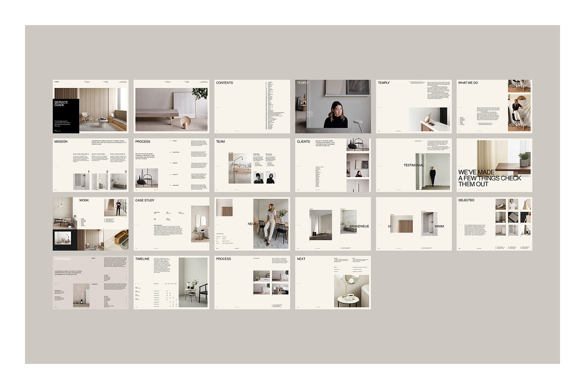Neue Services Guide, a Brochure Template by T E M P L Y (Photo 12 of 13)