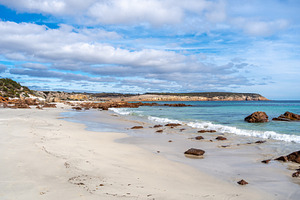 Stokes Bay Beach with white sand and turquoise water, Australia, a Nature Photo by GoodGoods