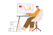 Online order & delivery process set, a Person Illustration by Good Studio (Thumbnail 3 of 6)