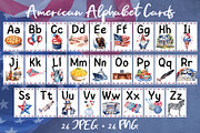 4th of July Alphabet Cards – A-Z, an Education Illustration by Anna Design Studio (Thumbnail 1 of 7)
