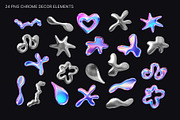 Liquid Chrome Iridescent - 3D Type, a Graphic by LarysaZabrotskaya (Thumbnail 4 of 9)