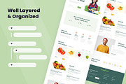 Organic Farm Web Design, a Wireframe Template by INSPR STD (Thumbnail 2 of 6)