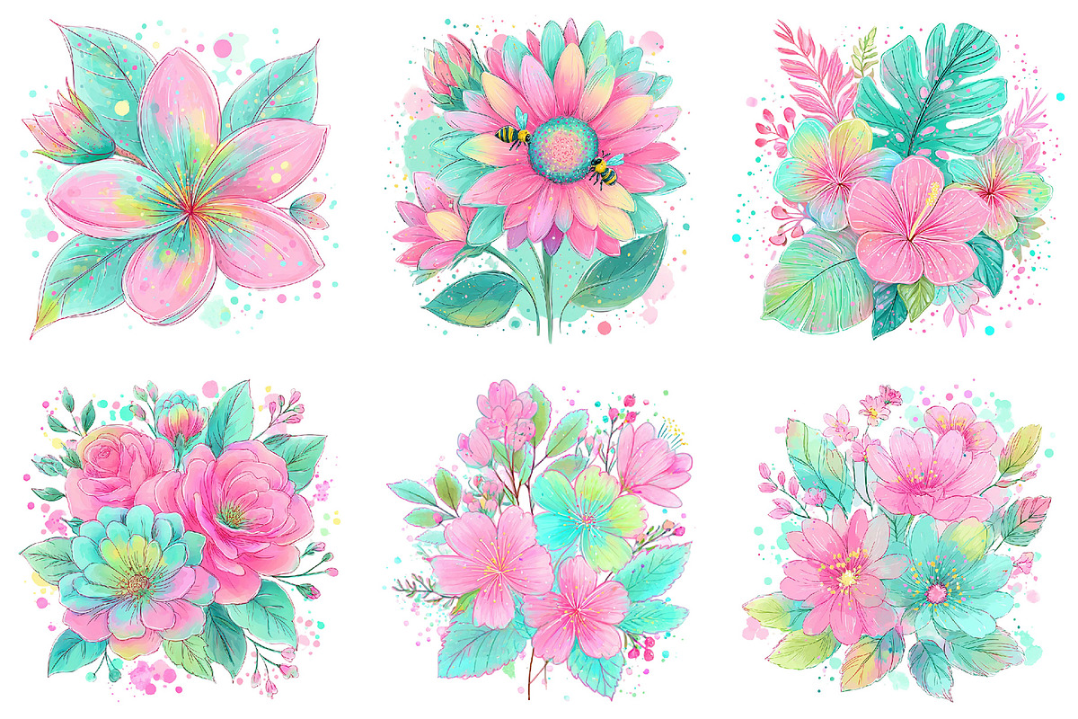Floral Summer Png, Summer Vibes PNG, an Illustration by Daily.Designs (Photo 4 of 5)