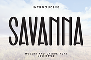 Savanna | Script Font, a Script Font by Scratchones (Thumbnail 1 of 8)