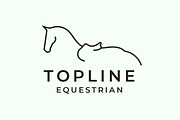 Horse Topline Equestrian Logo, a Branding & Logo Template by Leah Suzanne (Thumbnail 2 of 2)