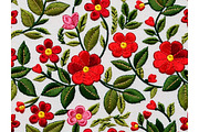 Embroidered Flower Flowers, a Background Graphic by IrySha (Thumbnail 7 of 8)
