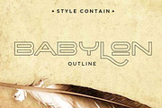 The Babylon Strong Typeface, a Sans Serif Font by Haksen (Thumbnail 4 of 8)