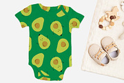 Cute Avocado Seamless Pattern, a Pattern Graphic by iyhulmonsta (Thumbnail 2 of 3)