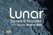 PM Lunar Retro Sci-Fi Font, a Sans Serif Font by Paper Moon Graphic Supply (Thumbnail 1 of 6)
