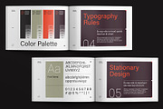Creative Brand Identity Guidelines, a Brochure Template by E-Type (Thumbnail 7 of 12)
