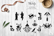 Homestead Linocut Patterns & Motifs, a Pattern Graphic by Zeesi Design Garden (Thumbnail 10 of 11)