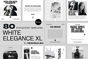 Instagram Social Media CANVA White, a Social Media Template by Vermeulen Design Studio