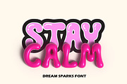 Dream Sparks - Bubble Display Font, a Handwritten Font by Typebae (Thumbnail 6 of 8)