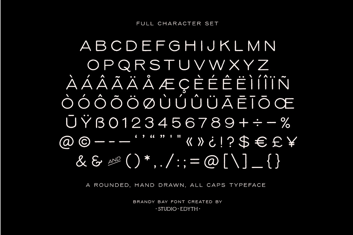 Brandy Bay - A hand drawn font preview 2