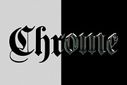 Chrome Text Effect 03 - Layer Styles, a Brushes & More by saintricchi (Thumbnail 4 of 6)