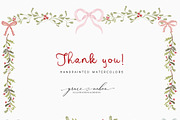 Watercolor Christmas Floral Bows, a Decorative Illustration by Grace Noboa Illustrations (Thumbnail 22 of 24)