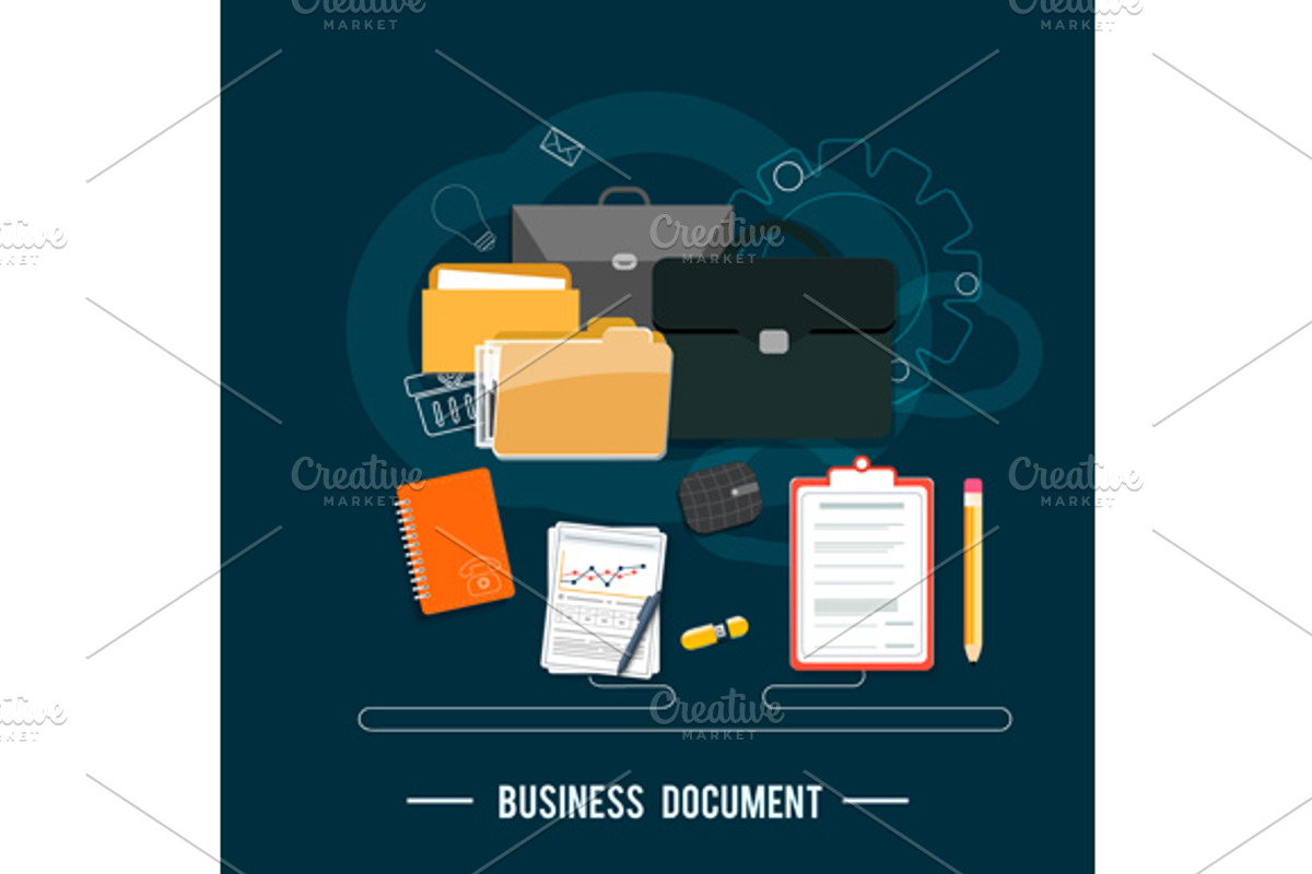 Business documents concept