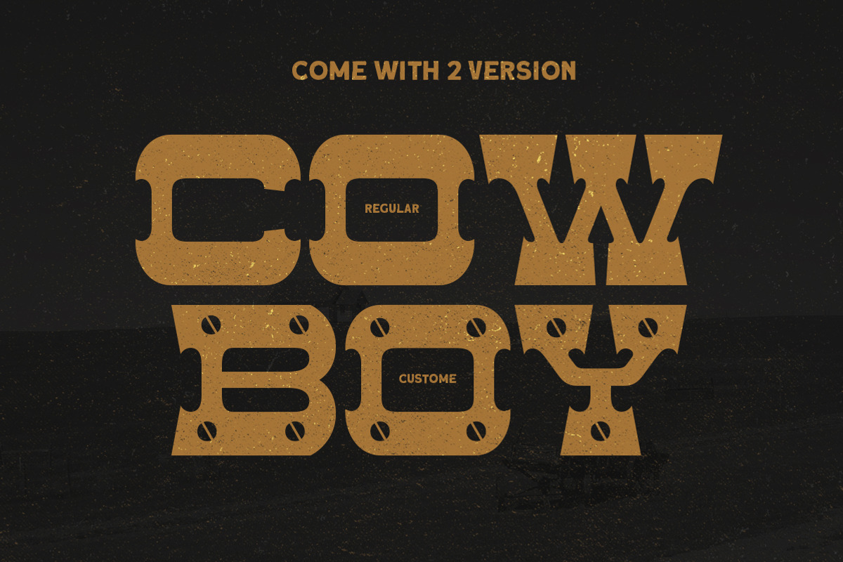 Pine Grit Western Display Font, a Slab Serif Font by Letterhend Studio (Photo 9 of 9)