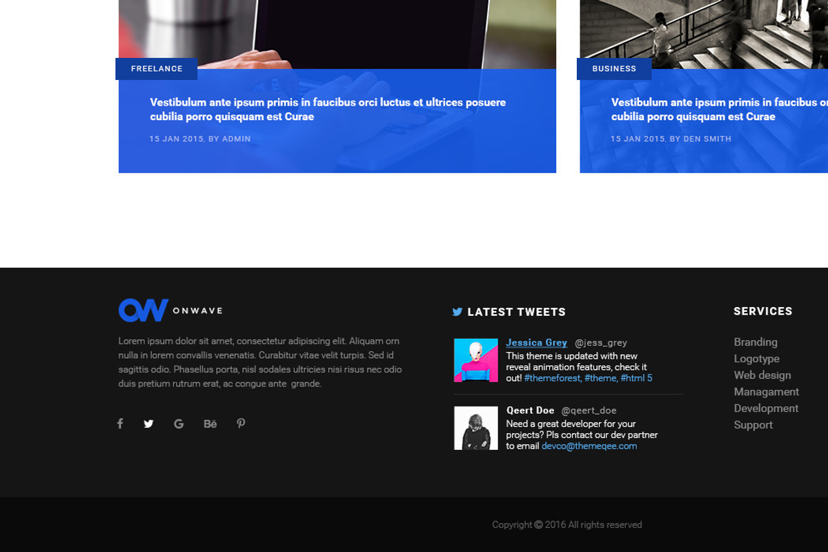 OnWave — Multipurpose PSD Template, a Websites & App Template by ScienteCraft (Photo 47 of 51)