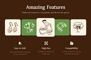 Hawaii Doodle Icon Set, an Outline Icon by Vectors Market (Thumbnail 2 of 8)