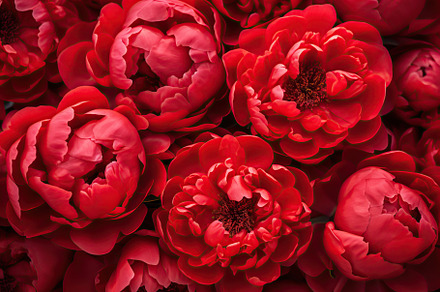 Background of red peony flowers, a Nature Photo by AlyaAnd