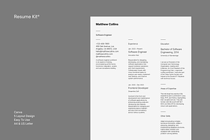 Resume Kit | Canva Template, a Resume Template by Studio Provo
