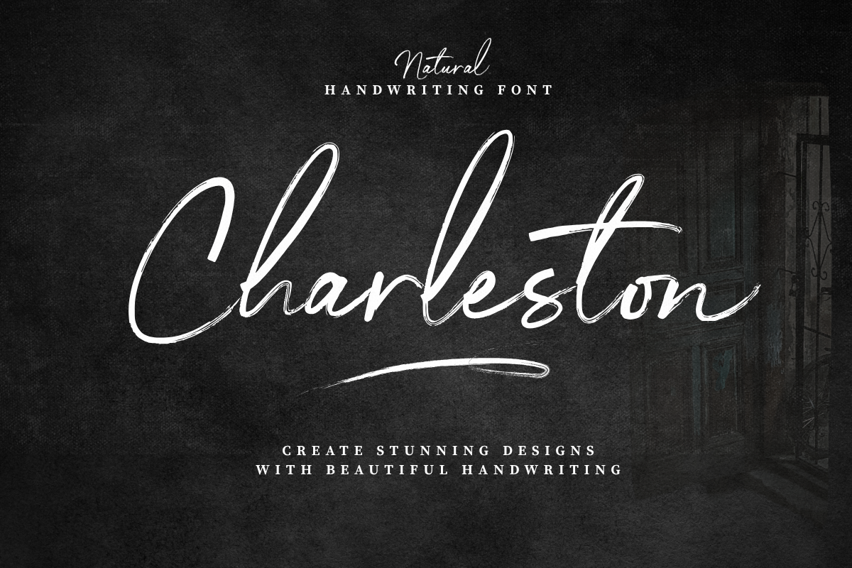 Charleston Handwriting Font, a Script Font by Silverdav (Photo 1 of 15)