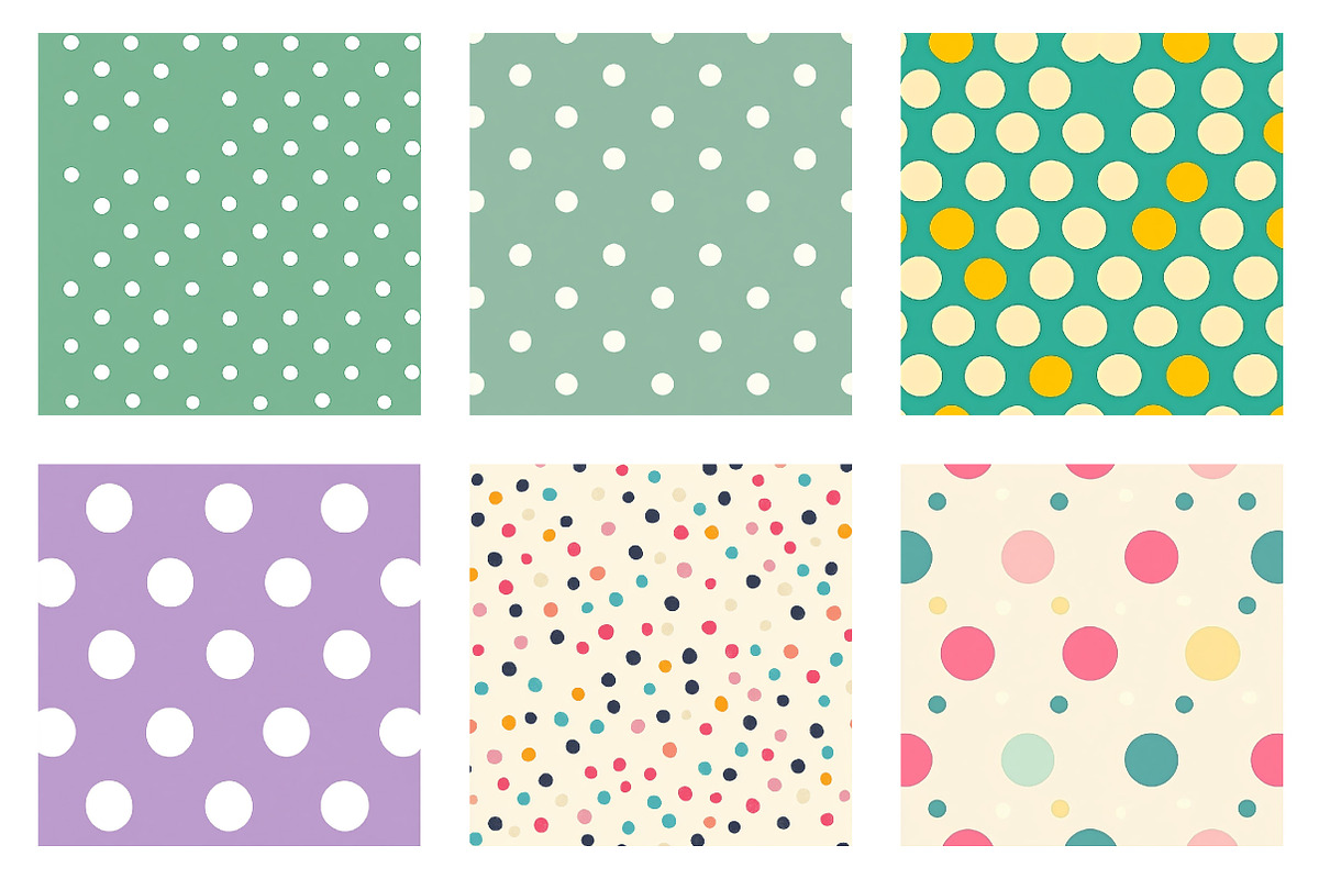 Easter Polka Dot Seamless Patterns, an Illustration by Dream Creation (Photo 5 of 7)