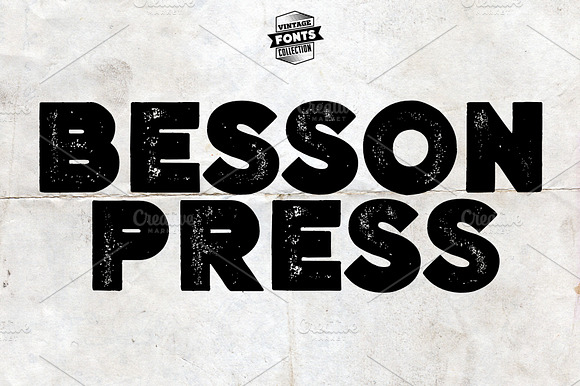 Besson - 2 vintage fonts preview 7
