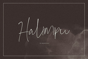Halimpu | Script Font
