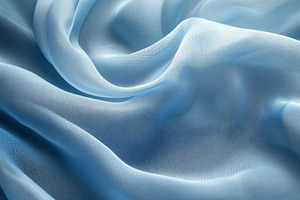 A soft, flowing blue fabric drapes elegantly, showcasing gentle ripples and a s, a Background Photo by ImageMir