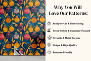 Blue Pomegranates Patterns, a Pattern Graphic by Ninterints (Thumbnail 4 of 19)