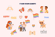 LGBT Pride Clipart, a Person Illustration by Bielousova Art (Thumbnail 2 of 8)