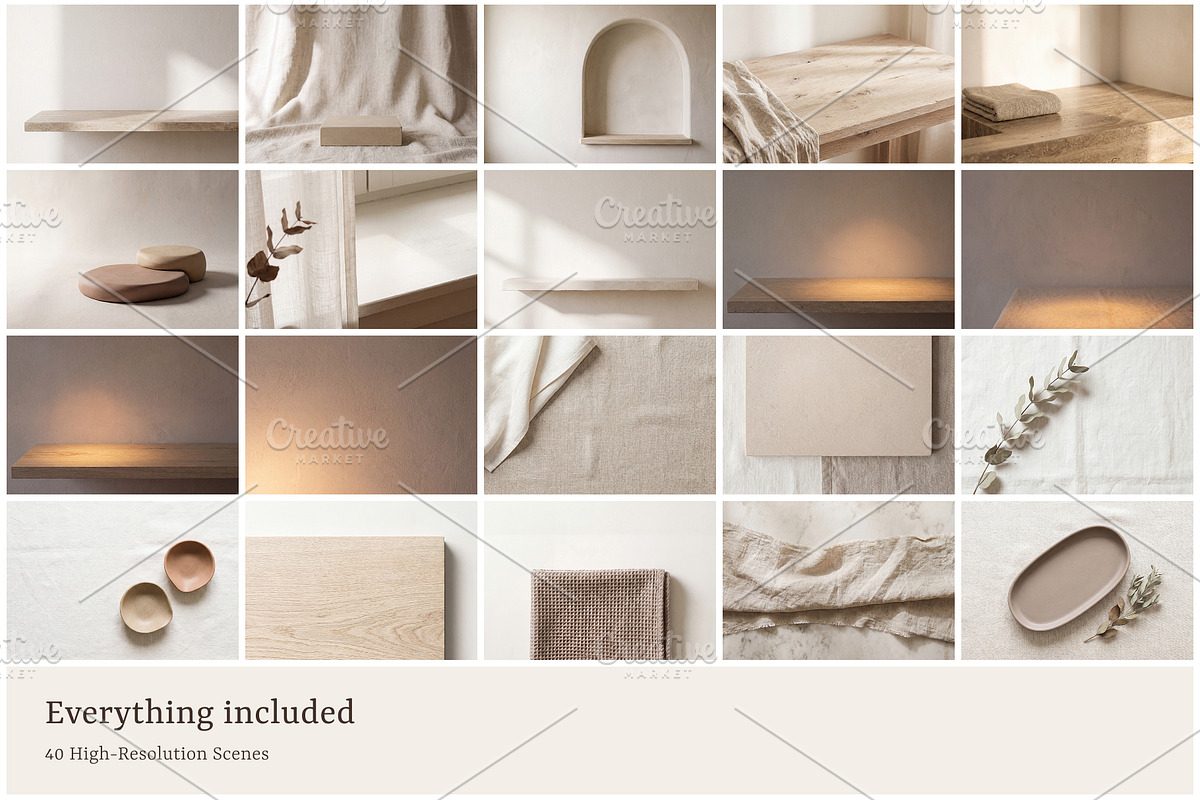 Neutral Candle Scene Backgrounds, a Background Photo by Galgali Design Studio (Photo 6 of 7)