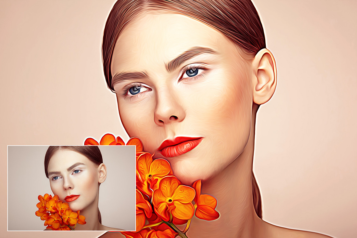 OilTone Magic Photoshop Action, an Action Add-On by CraftingStudio (Photo 2 of 3)