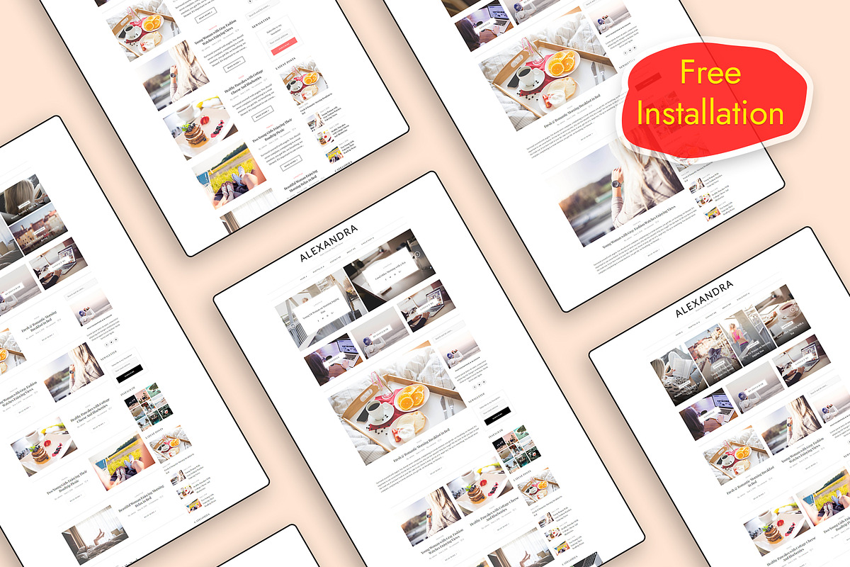 Alexandra - WordPress Blog Theme, a WordPress Template by AZ-Theme (Photo 1 of 11)