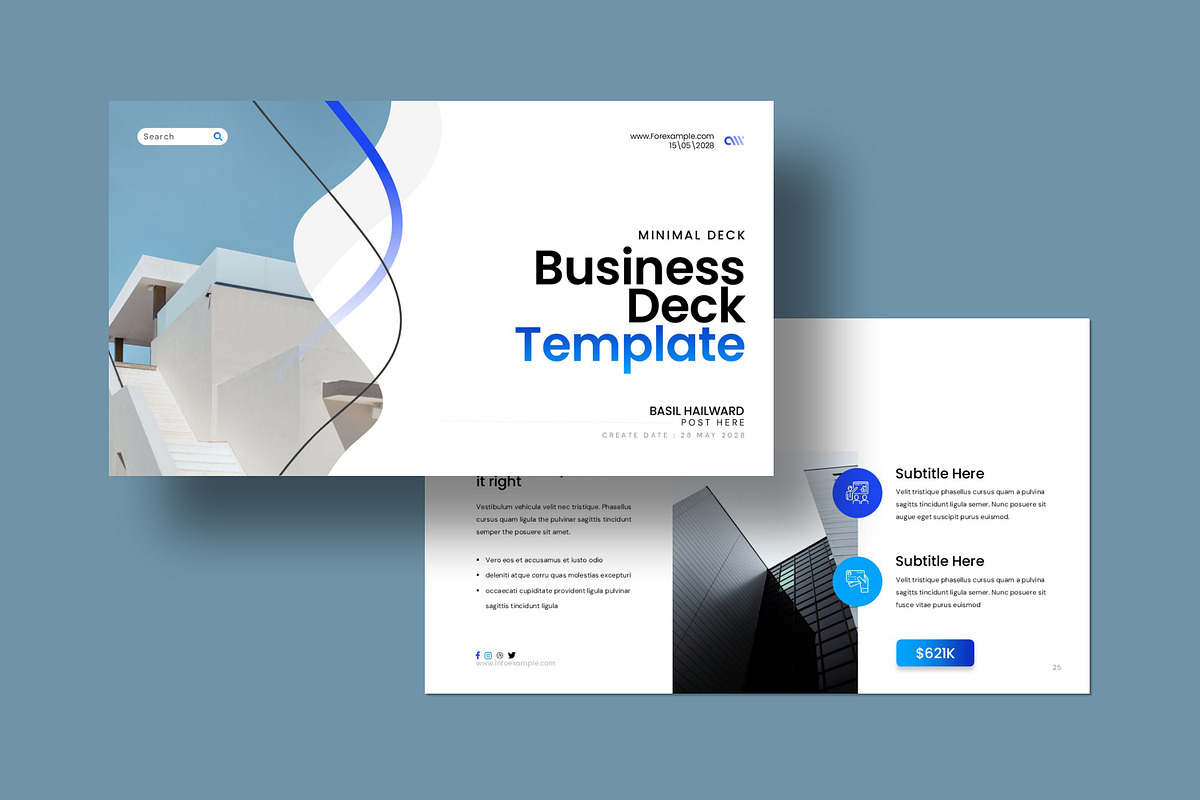 Modern Investor Pitch Deck preview 2