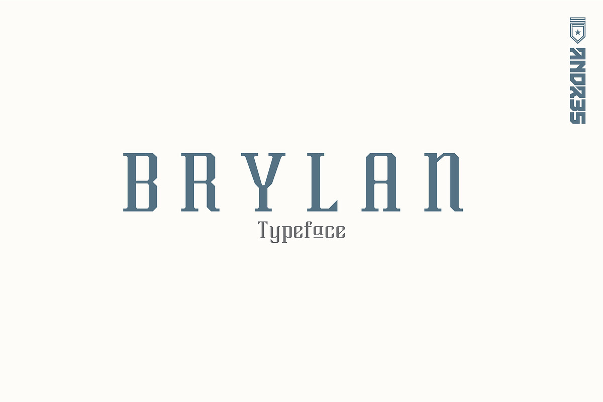 Brylan Typeface, a Serif Font by ANDR35 (Photo 1 of 8)