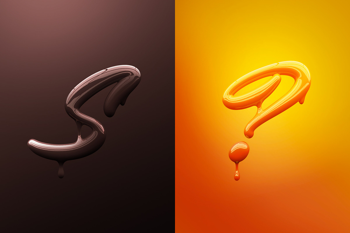 3D Paint Psd Letters, an Object Graphic by GK Creative (Photo 5 of 11)
