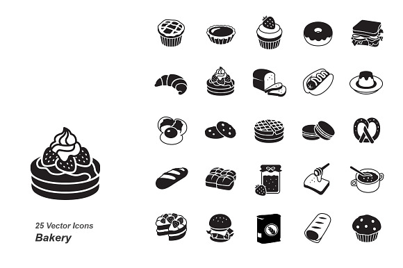 Bakery Vector Icons