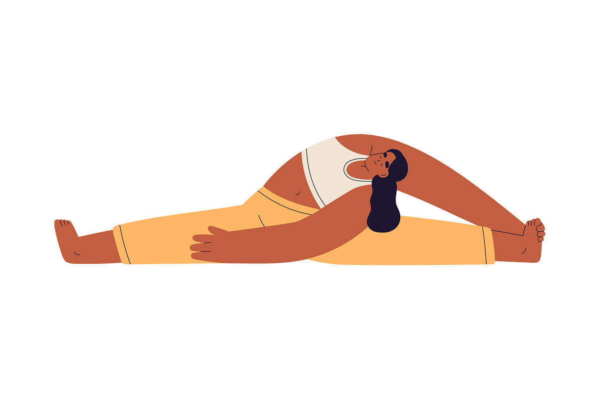 Women exercising in yoga asanas set, a Sport Illustration by Good Studio (Photo 12 of 13)