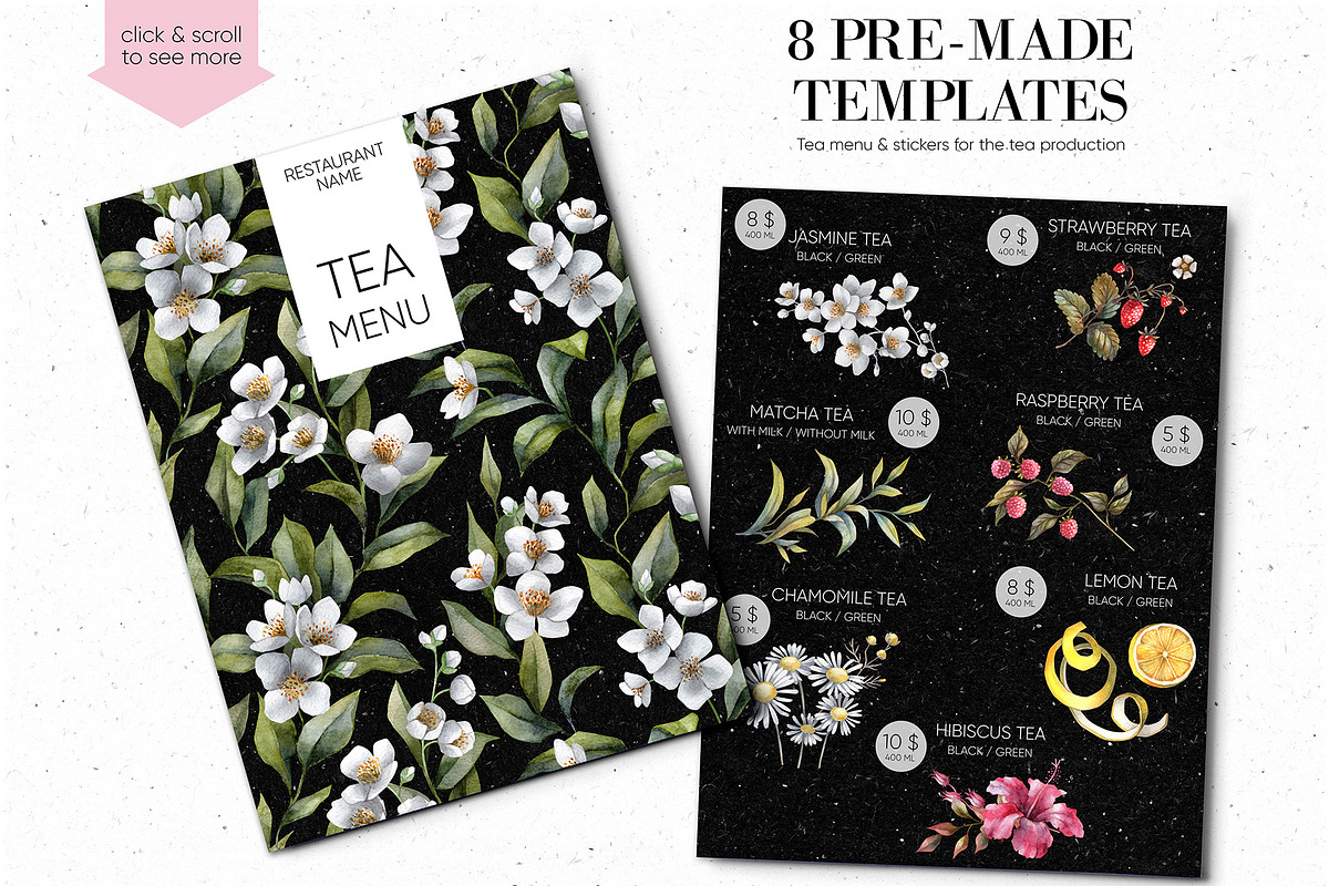Aroma tea collection, a Decorative Illustration by Anastasia Koba (Photo 10 of 14)