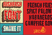Bush Bash| Fiery Display Font, a Sans Serif Font by Bend Industries (Thumbnail 3 of 3)
