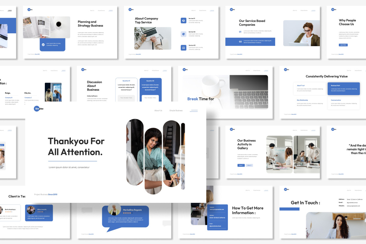 Simple Business Presentation G-Slide, a Presentation Template by Antstheme (Photo 3 of 3)