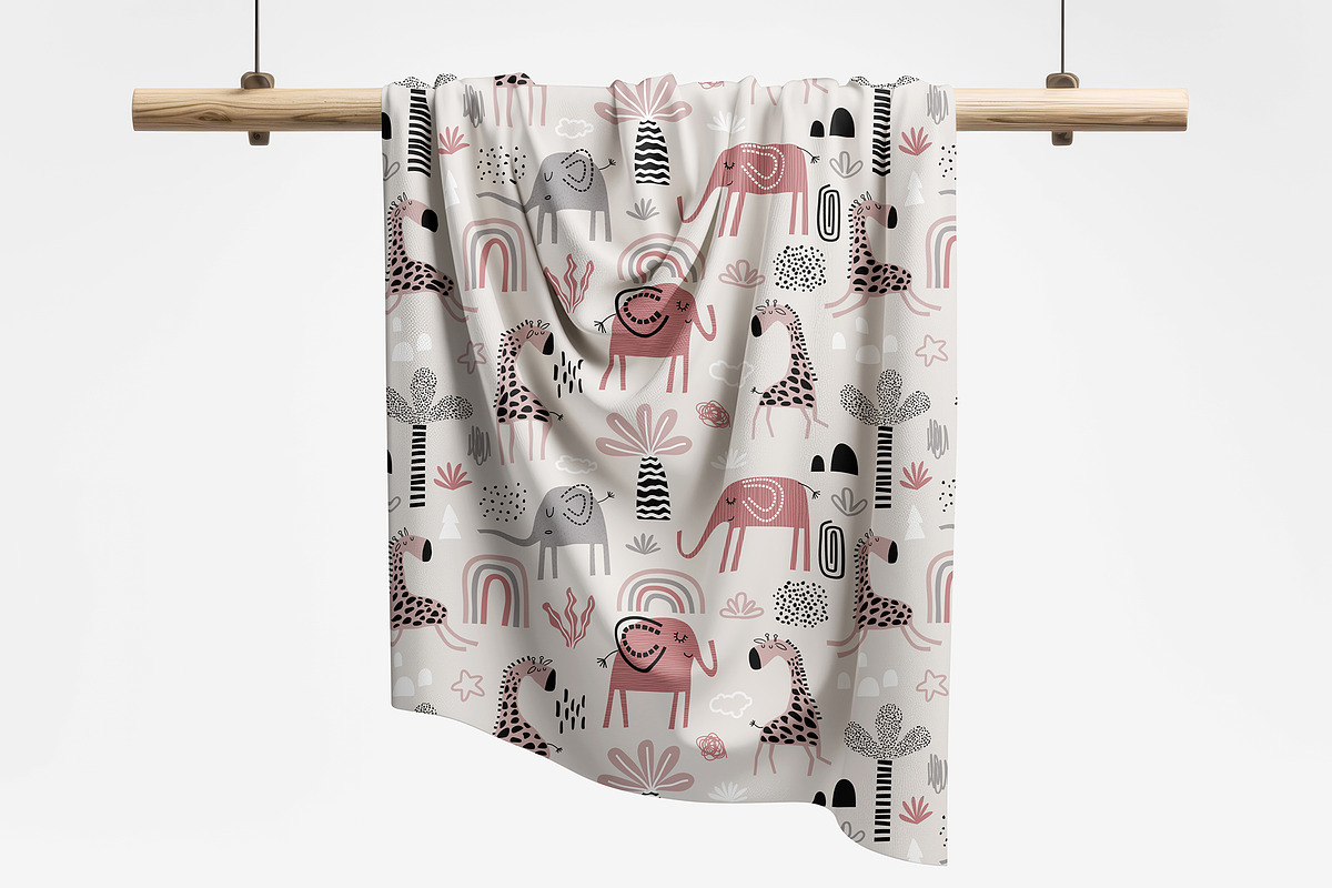 Hanging Fabric Mockup, a Household Mockup by GraphicVil (Photo 6 of 9)